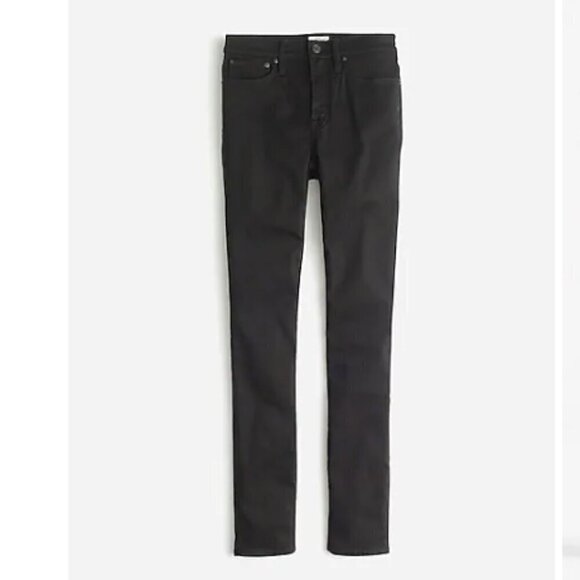 J. Crew 9" Mid-Rise Stretchy Toothpick "New Black" Jean Size 28 - Picture 5 of 6